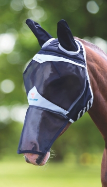 Shires Fine Mesh Fly Mask with Ears & Nose (RRP Â£21.99)